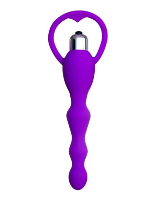 Chapelet anal violet vibrant 